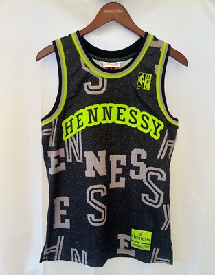 NWT Hennessy x Mitchell & Ness Basketball Jersey #8 Mens S Black