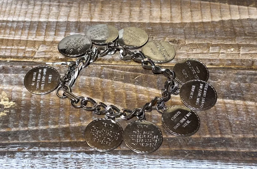 10 commandments charm bracelet outlet