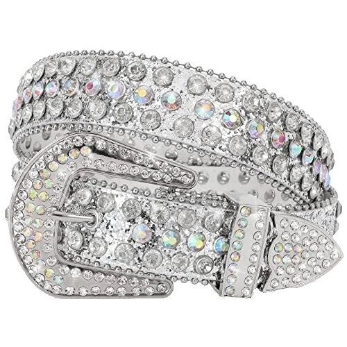 Calavera de Cuero Cinturones con tachuelas para hombres