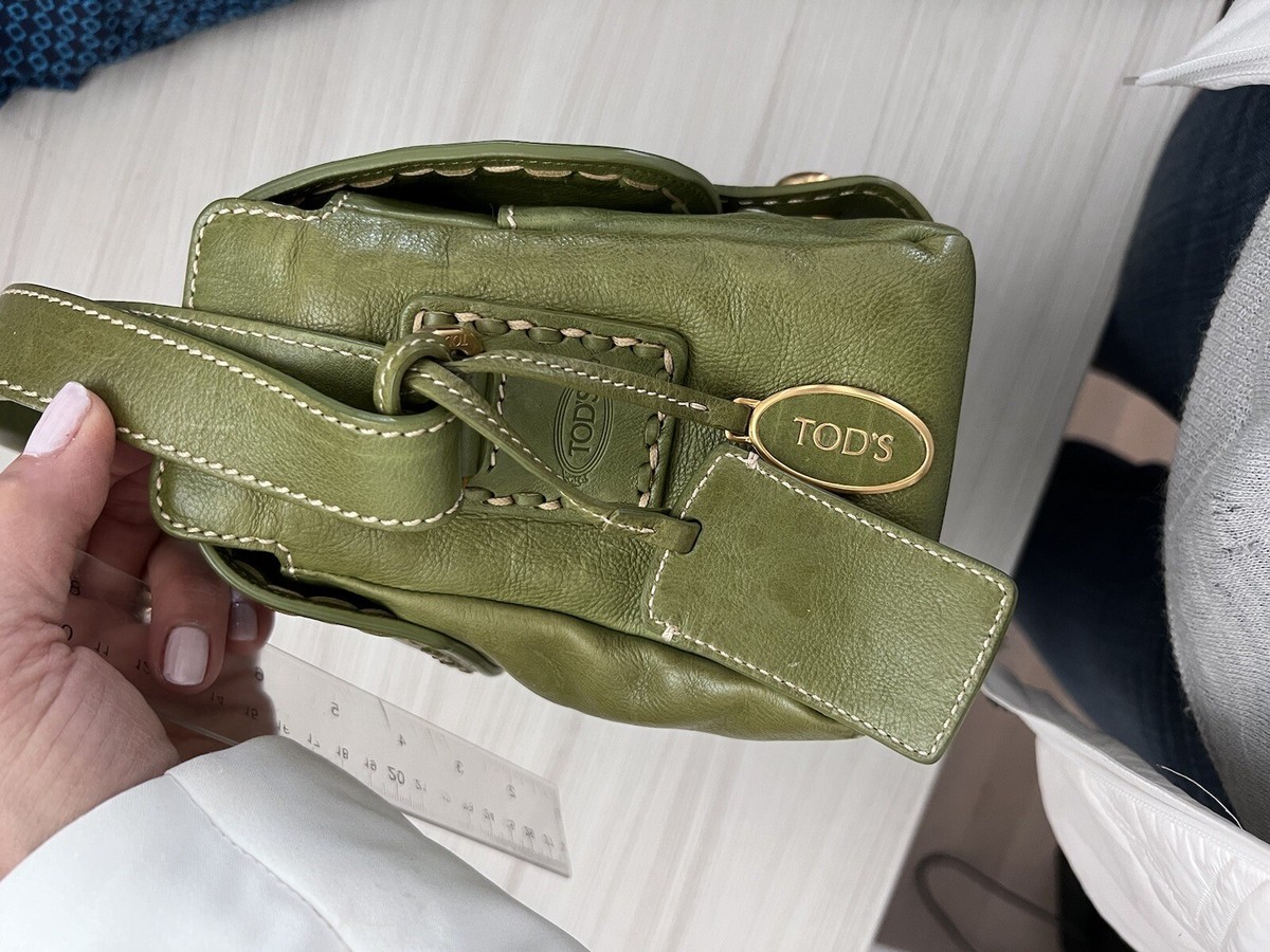 Tod's Green Leather Bag -Vintage
