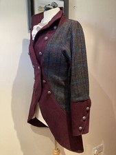 Stunning One Of A Kind Helen Howe Atelier Tweed Coat Size 8 / 10