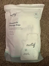 Motif Medical 90 Count Breastmilk 8oz Storage Bags Freezer Safe Bpa Free