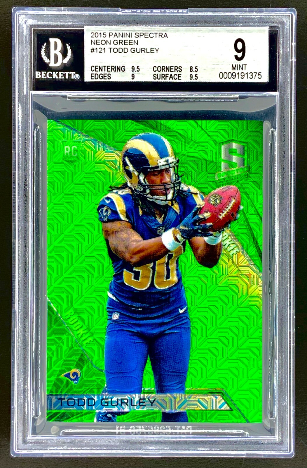Todd Gurley Panini Spectra #121 Neon Green