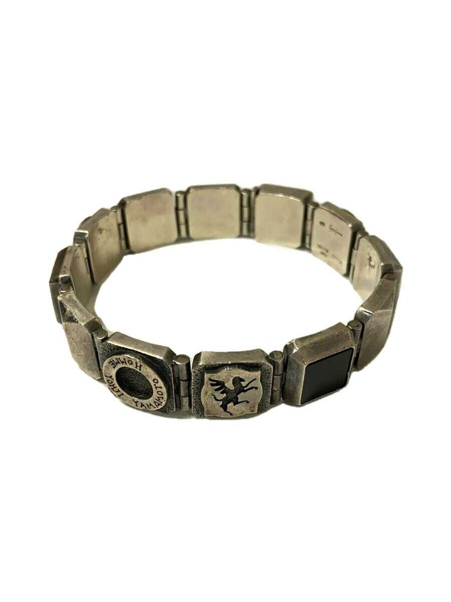 YOHJI YAMAMOTO ONYX & SILVER 950 BRACELET 2006Engraved YOHJI YAMAMOTO ONYX & SILVER 950 BRACELET 2006Engraved