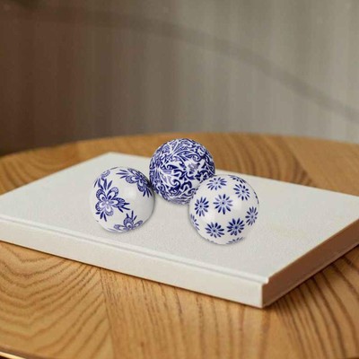 3 Sfere Decorative In Ceramica Per Vasi, Centrotavola O Vasche - Design Elegante E Moderno - Foto 2