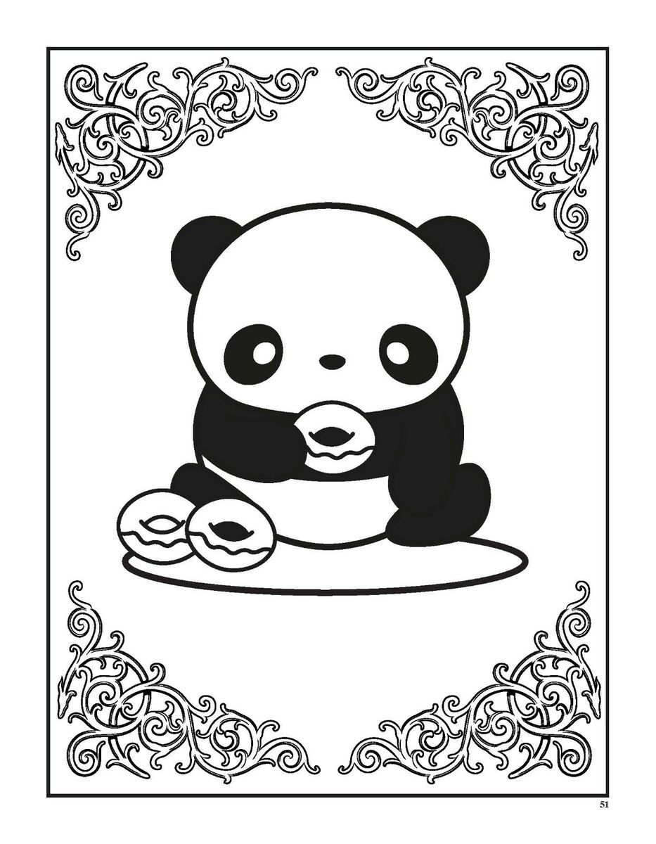 Kawaii Panda Coloring Pages - Free & Printable!