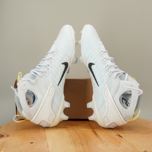 Size 12.5 Nike Huarache 9 Elite LAX SE Mid Football Grey Black for