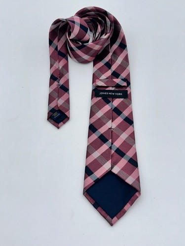 DAVID TAYLOR & JONES NEW YORK LOT OF 2 Men'sTies Solid Blue and a Pink Themed - Picture 4 of 7