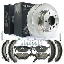 Bremsscheiben Bremsbeläge Warnkontakt Bremsbacken hinten für BMW 3 3er E46 Coupe