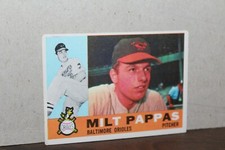 1960 TOPPS MILT PAPPAS   BASEBALL  CARD #12