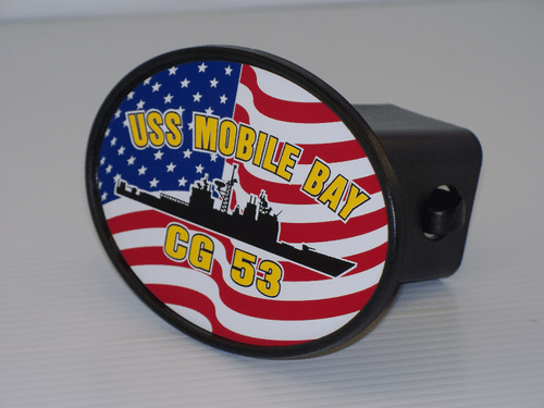 USS MOBILE BAY CG 53 Hitch Cover Military USN U S Navy - Picture 3 of 4