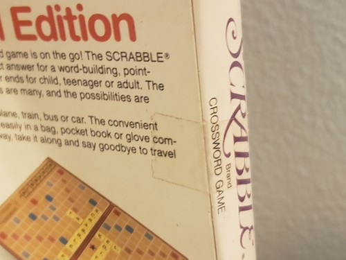 Vintage Scrabble Travel Edition Crossword Game New Sealed 1987 - Picture 4 of 4
