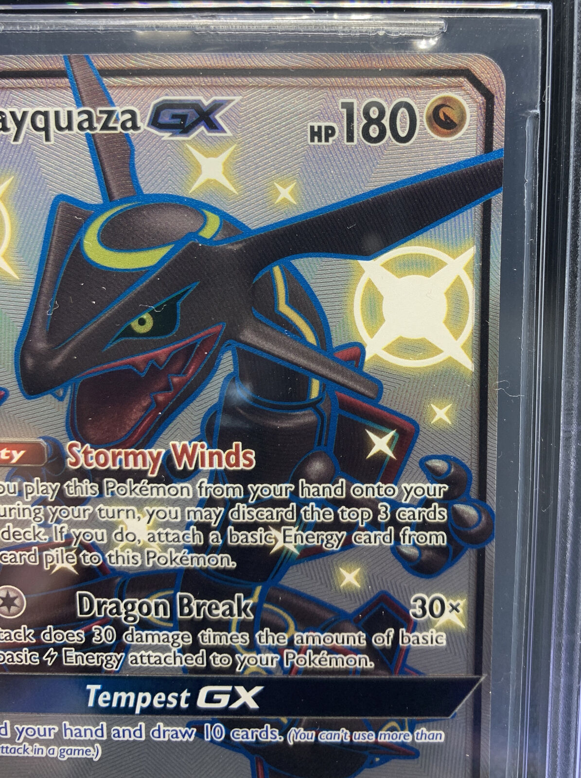 SHINY FULL ART Rayquaza GX 177a/168 ULTRA RARE Alternate Hidden Fates  Pokemon LP 