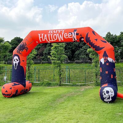 20ft Halloween Inflatable Arch Decoration with Blower,garden Mall Decor new