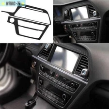 Carbon Fiber For Hyundai Sonata 2015-17 Sticker Console AC Switch Control Panel