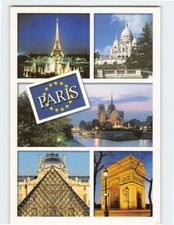 Postcard Famous Landmarks in Paris France