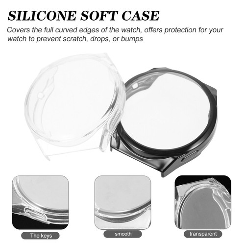 2 Pcs Electroplating TPU Protective Case Watch Screen Cover Delicate - 第 6/12 張圖片