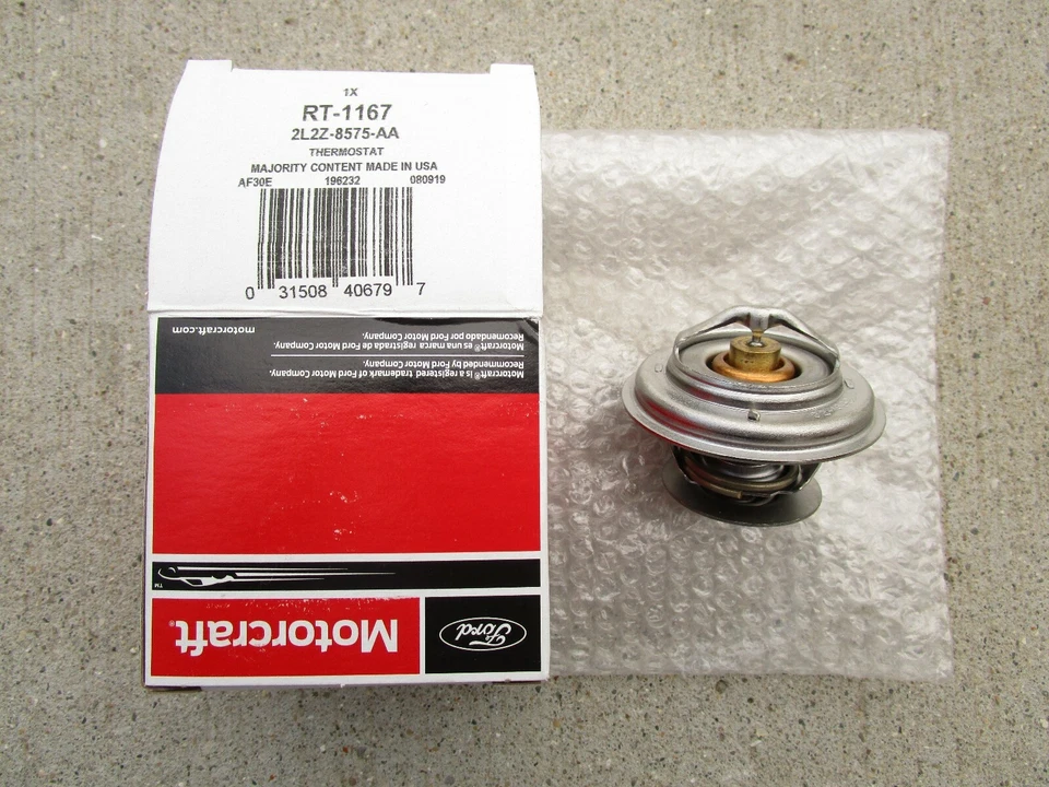 FORD 2L2Z-8575-AA 2L2Z8575AA MOTORCRAFT RT1167 MOTOR REFRIGERANTE TERMOSTATO FABRICANTE DE EQUIPOS ORIGINALES NUEVO Foto 2 de 4