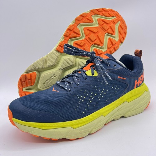 Hoka One One M Challenger ATR 6 GTX Running Shoes Mens 12 D Blue Trail Gore Tex