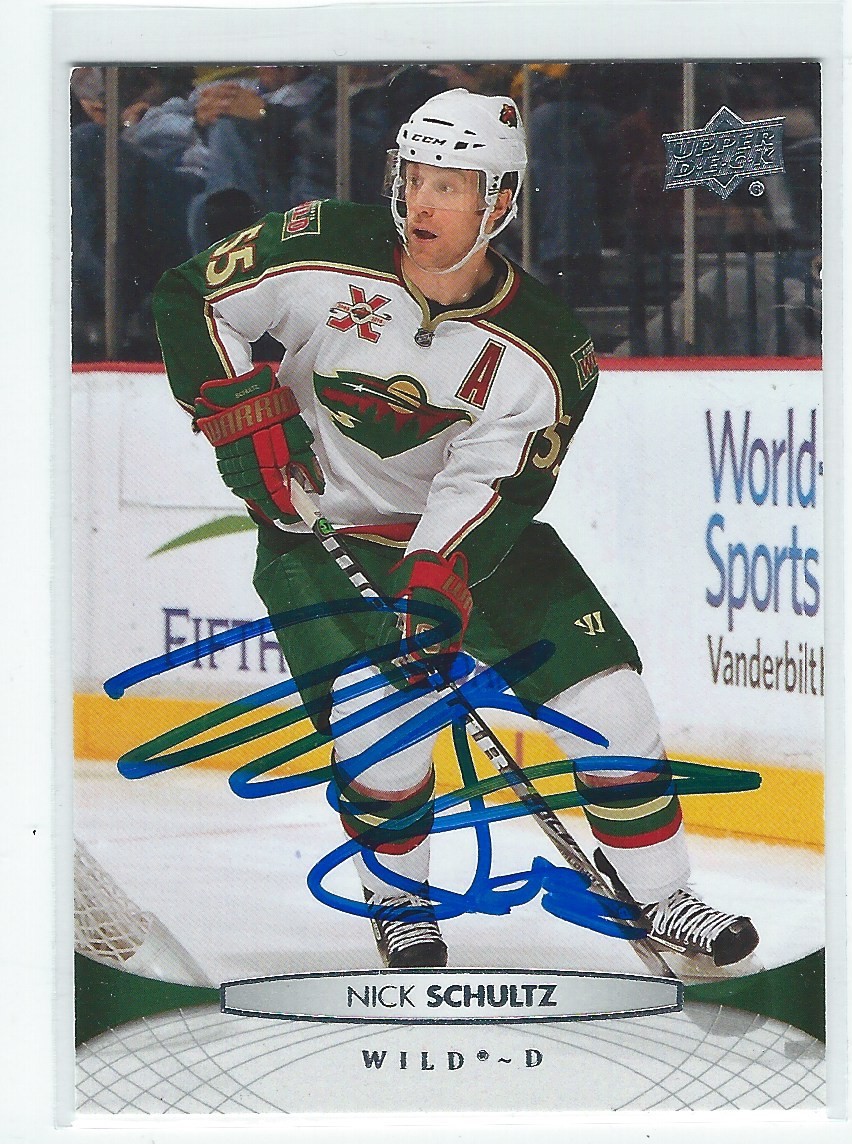 Nick Schultz Signed 2011/12 Upper Deck Card #108