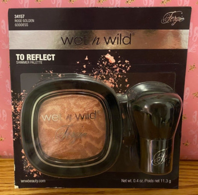 WET N WILD To Reflect ~ ROSE GOLDEN GODDESS ~ Shimmer Palette + KABUKI BRUSH NEW