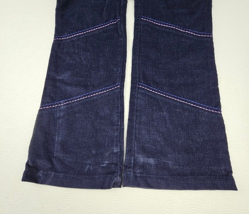 Vintage McKids Y2K Little Girls Blue Crushed Corduroy Pants Little Girls Size 8 - Picture 6 of 12
