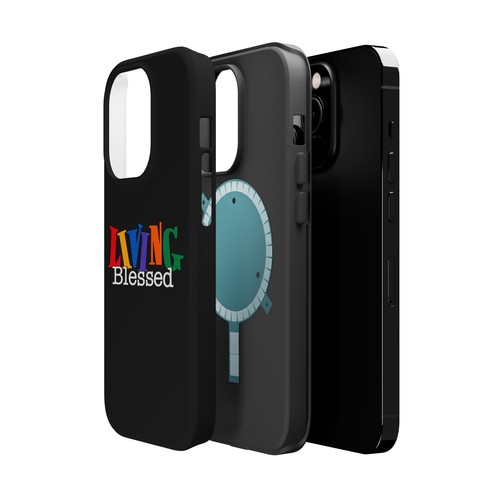 Magnetic Tough Cases - Colorful 'Living Blessed' Design, Phone Protection, Gift - 第 75/105 張圖片
