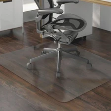 Office Chair Mat for Hardwood Floor 35'' x 47'' Chair Mat Clear PVC Floor Mat