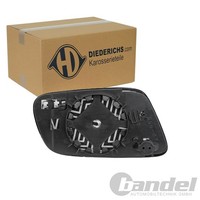 Diederichs Spiegelglas Beheizt Blau GetÖNt Links Passend FüR Audi A3 A4 A6 A8