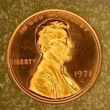 🔥 BU (RD) DCAM 1971-S PROOF LINCOLN CENT DDO / DDR VARIETY