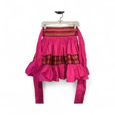 Vintage Audrey Coleman Ethnic Wrap Skirt Boho Scandinavian S-M