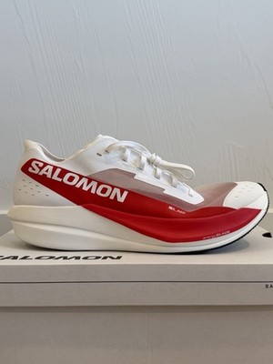 Salomon S/LAB Phantasm 2 White High Risk Red L47276600 Authentic US 12 Mens