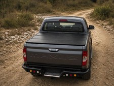 HSP Aluminium Laderaumabdeckung 3-teilig klappbar f&uuml;r Maxus T60 (2017+) schwarz