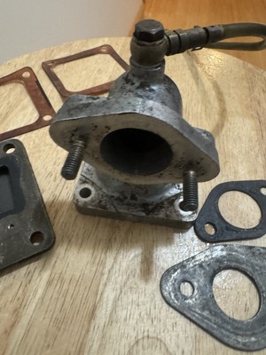 EZGO marathon Intake Manifold W/gaskets & Bracket & Carb Nuts No Reed 2cycle
