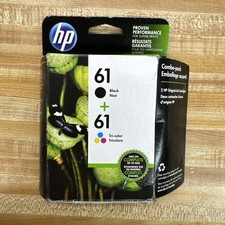 HP 61 Black and Tri-Color Ink Cartridge Combo Pack Genuine OEM Sealed Exp 2018