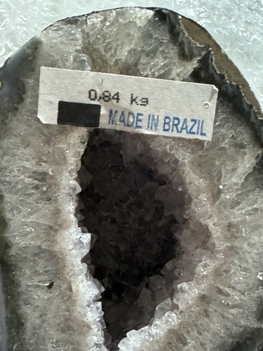 840g Light Coloured Amethyst Geode Cave From Brazil 12cmx7cmx5cm - Picture 13 of 24