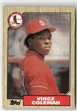 1987 TOPPS #590 VINCE COLEMAN ST. LOUIS CARDINALS