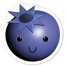 Aufkleber Sticker "Süßes Blaubeergesicht" (DW039476)