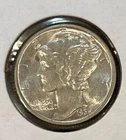 1935 P Mercury Silver Dime 10c -  GEM BU. FSB “COD WE TRUST”