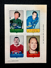 BOBBY HULL / GUMP WORSLEY 1969-70 O-PEE-CHEE FOUR-IN-ONE NHL #9 EX+    98522