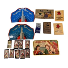 Lot Vintage Antique Sewing Needles Advertising