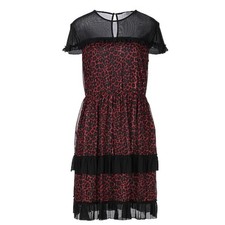 LIU JO women dress sz. 4 red/black leopard print NWT