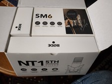 Rode NT1 5th Gen Condenser Microphone Kit SM6 Shockmount and Pop Filter 