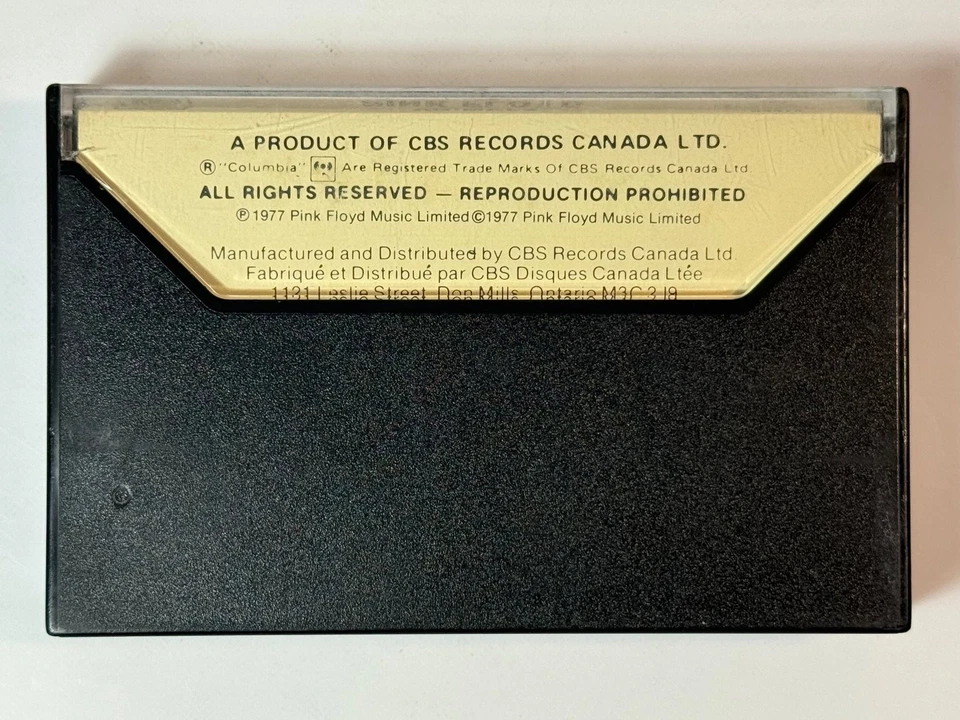 Pink Floyd Animals Cassette Tape JCT-34474 1977 Columbia Dolby System CBS Canada - Image 2 of 4
