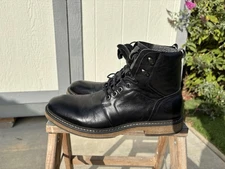 Saks Fifth Avenue Baylor Leather Combat Boots Size 10M