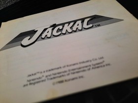 Jackal Instruction Manual Nintendo NES Game Booklet Konami 1988