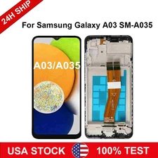 For Samsung Galaxy A03 A035M A035F Display LCD Touch Screen Digitizer Frame