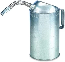 Lumax -LX-1526 -GALVANIZED MEASURE CAN WITH FLEX SPOUT 2 QT.-1PK