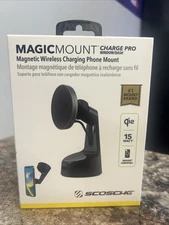 Scosche MagicMount Charge Fast Wireless Charging MagSafe Car Mount Charger 15W