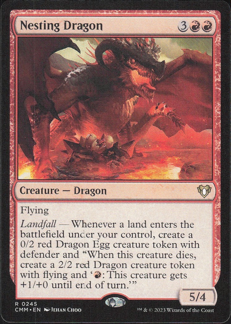 Nesting Dragon 2023 MTG #245 Masters/Rare Commander Masters